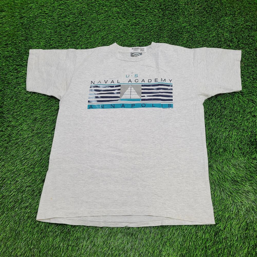Vintage 1990 US Naval Academy Shirt Large 22x27 Annapolis